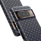 Navy Polka Dots Phone Case