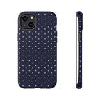 Navy Polka Dots Phone Case