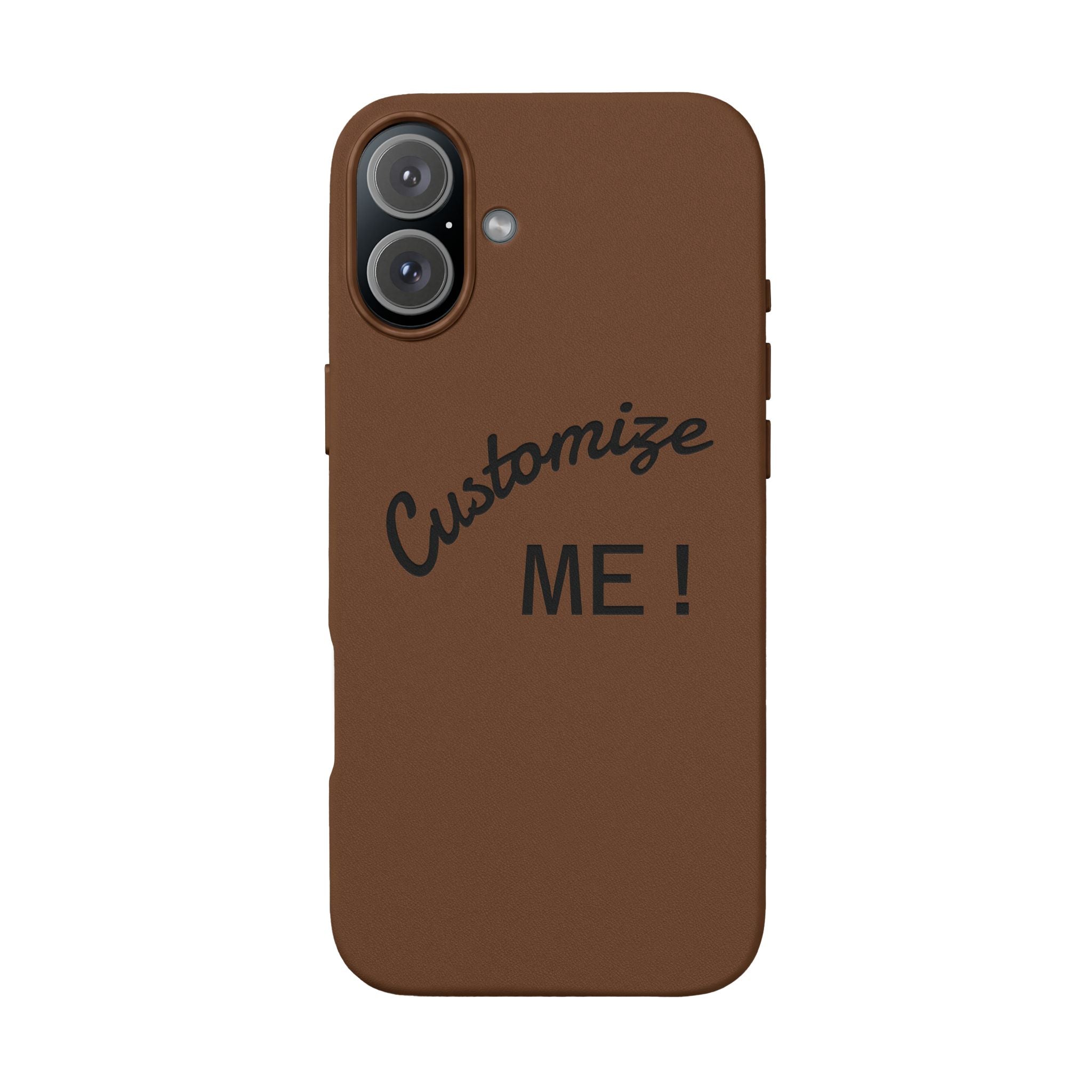 Custom Engraved PU Leather Phone Case