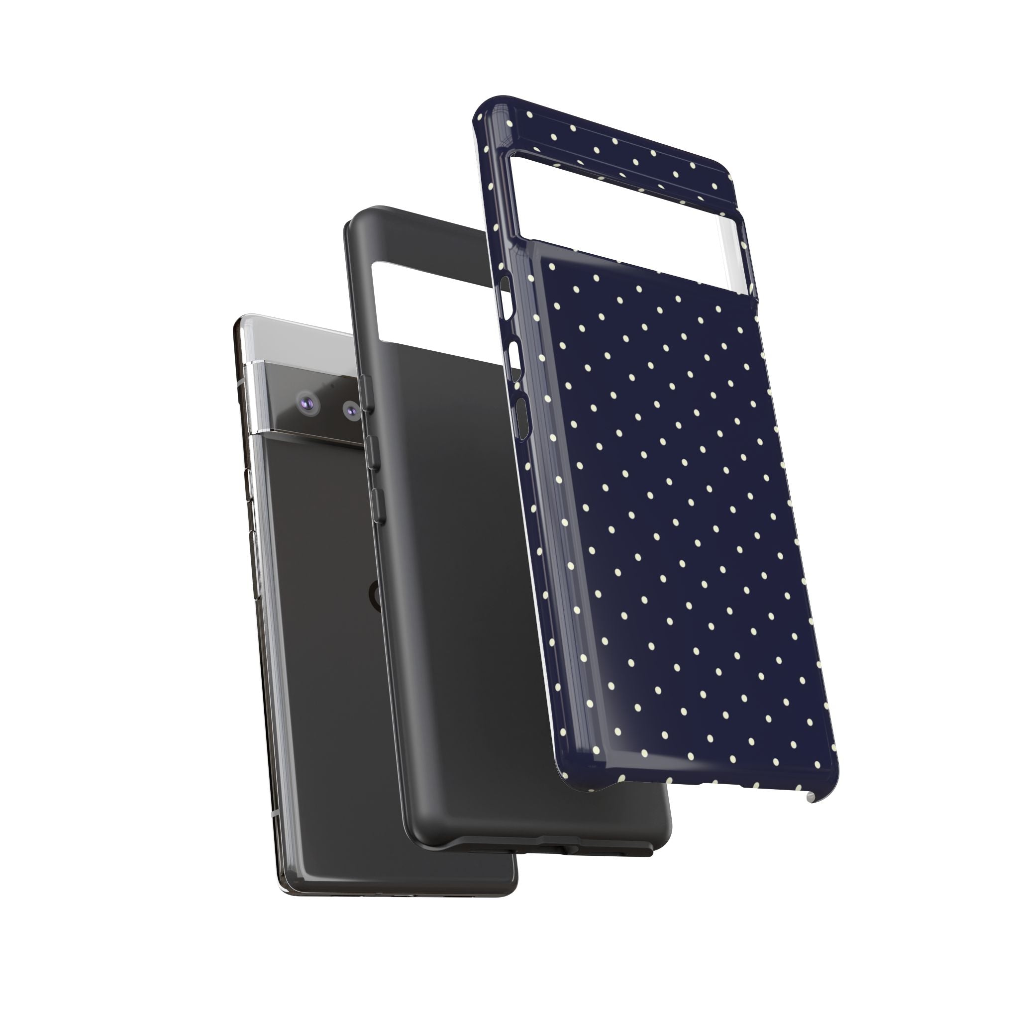 Navy Polka Dots Phone Case