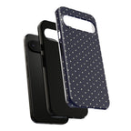 Navy Polka Dots Phone Case