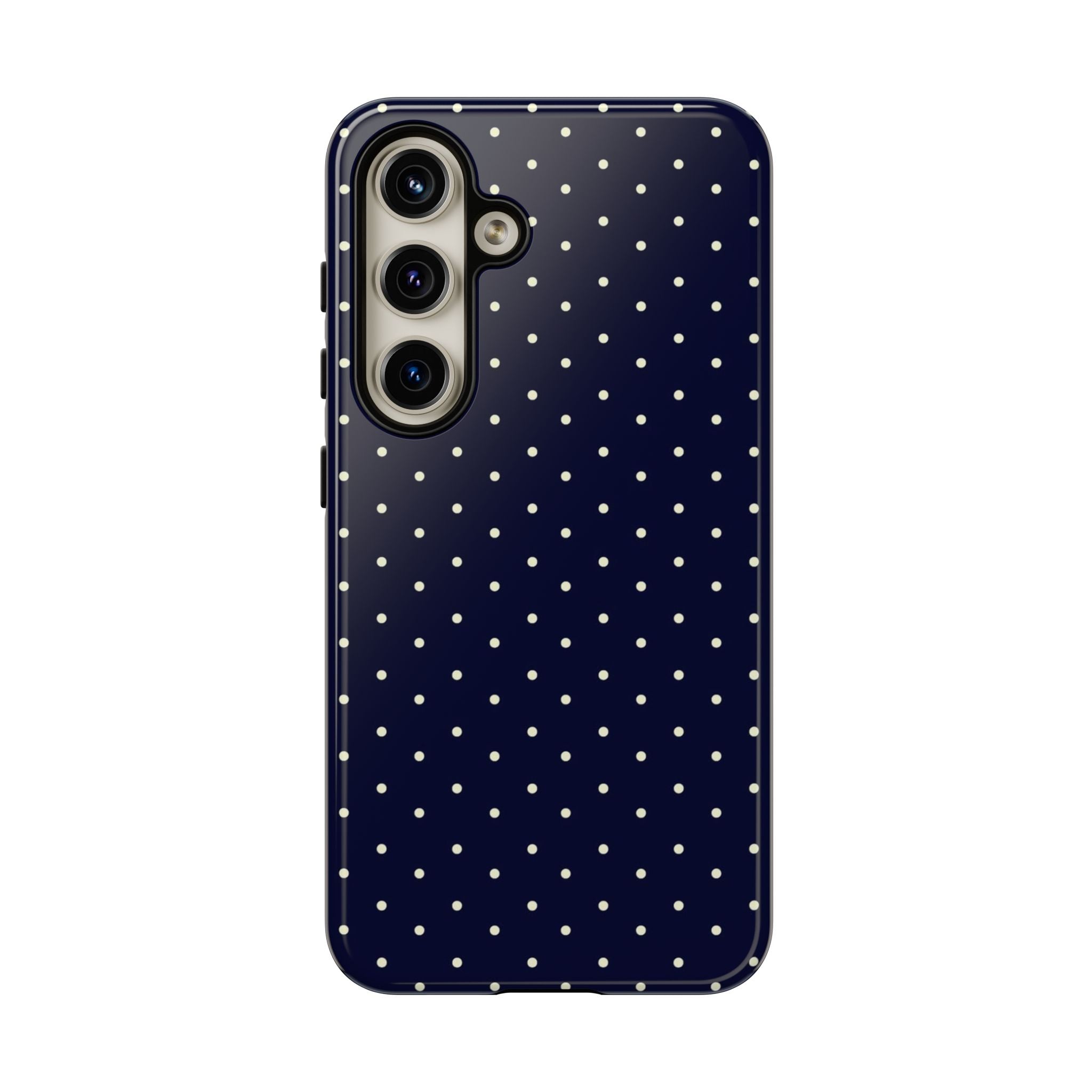 Navy Polka Dots Phone Case