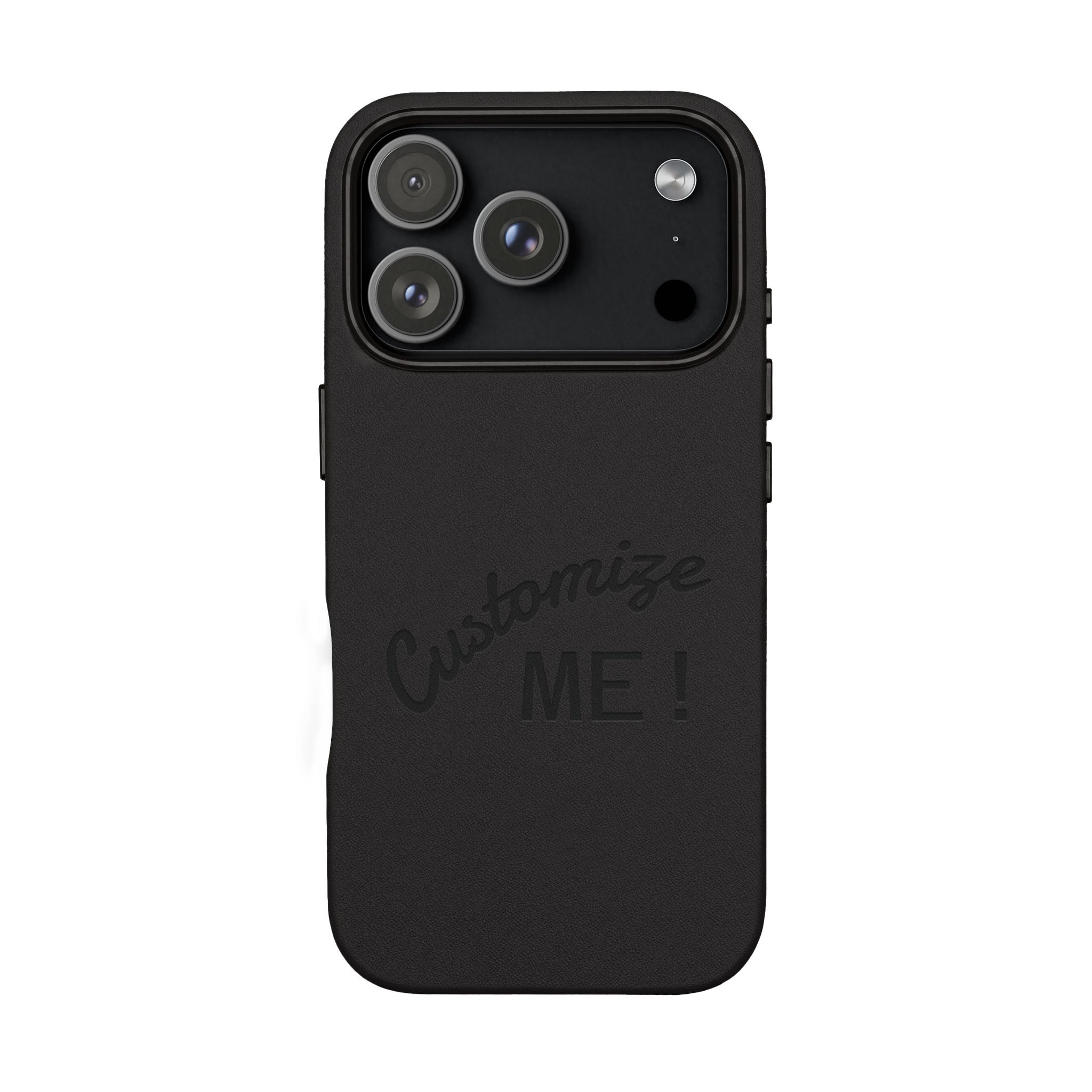 Custom Engraved PU Leather Phone Case