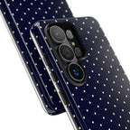 Navy Polka Dots Phone Case