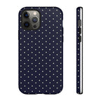 Navy Polka Dots Phone Case