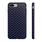 Navy Polka Dots Phone Case