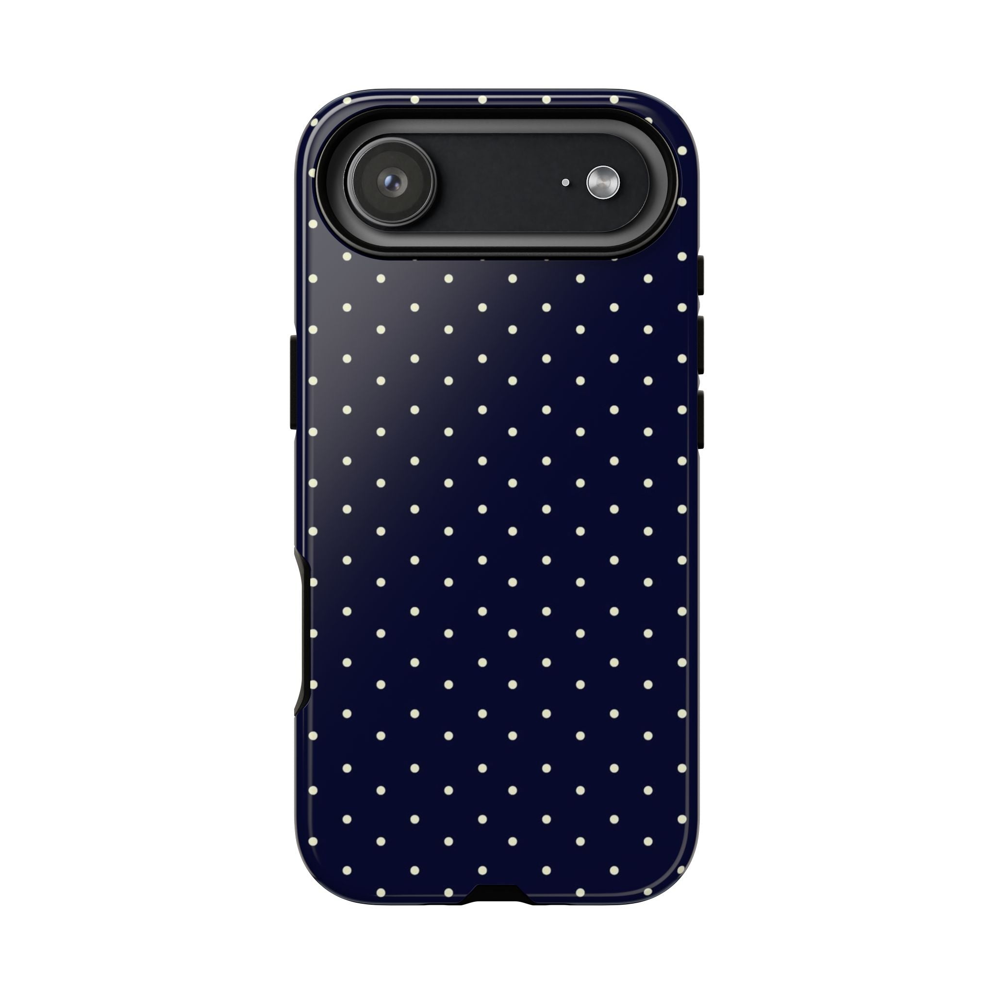 Navy Polka Dots Phone Case