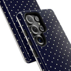 Navy Polka Dots Phone Case