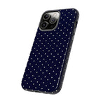 Navy Polka Dots Phone Case