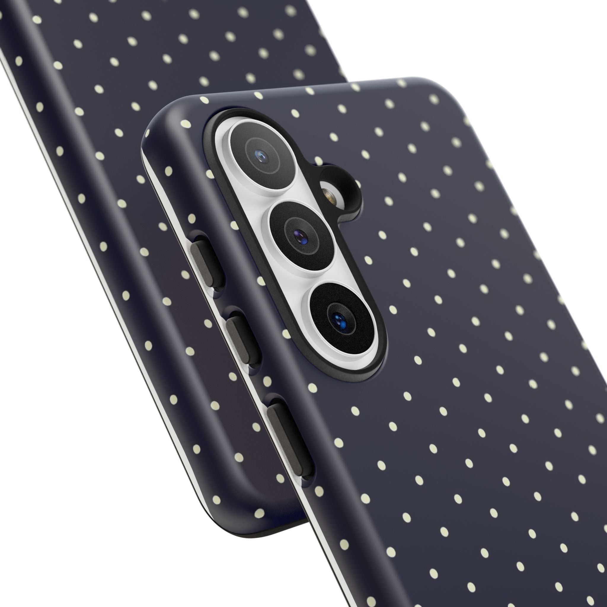 Navy Polka Dots Phone Case