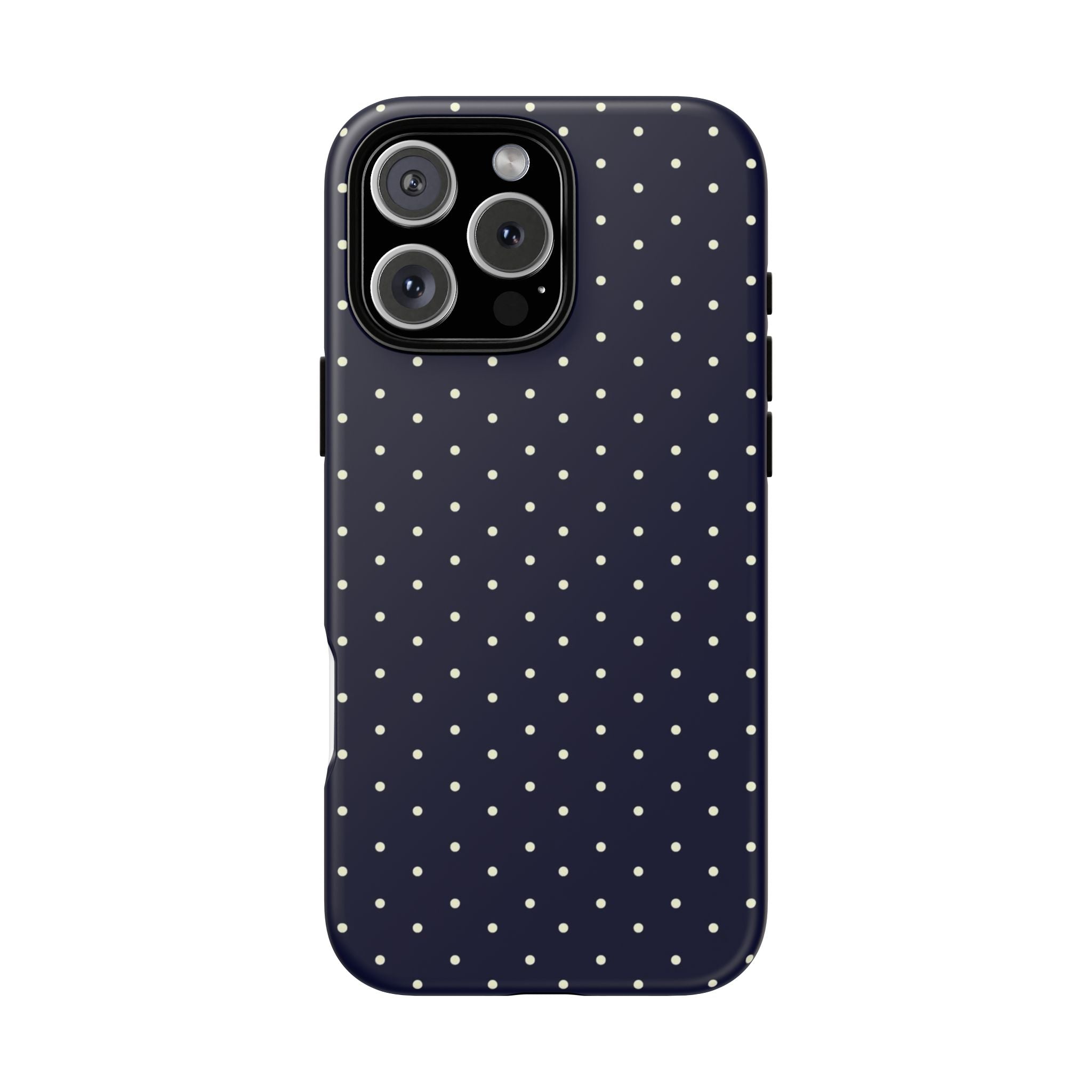 Navy Polka Dots Phone Case