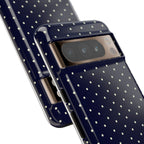Navy Polka Dots Phone Case