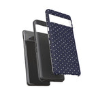 Navy Polka Dots Phone Case