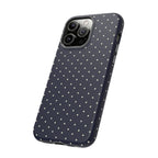 Navy Polka Dots Phone Case