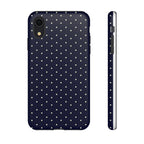 Navy Polka Dots Phone Case