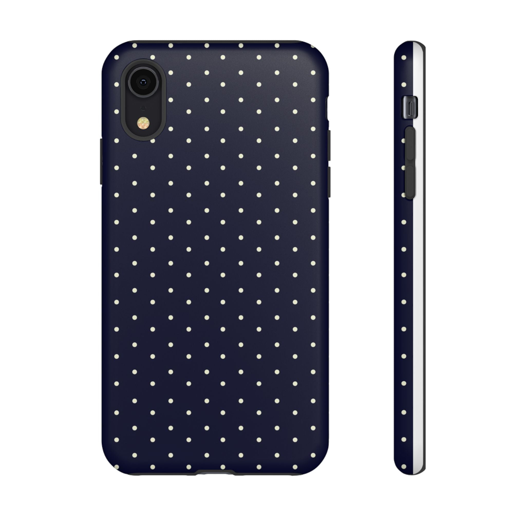 Navy Polka Dots Phone Case