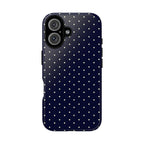 Navy Polka Dots Phone Case