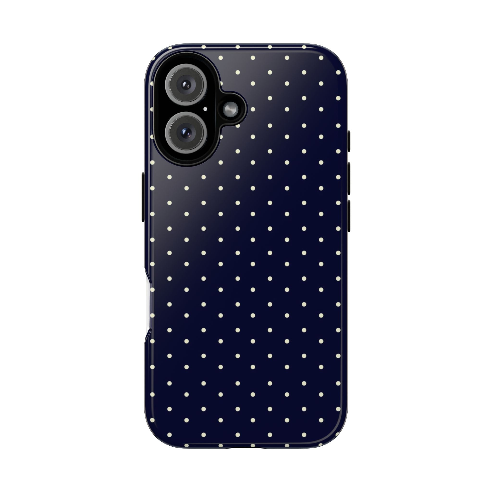 Navy Polka Dots Phone Case
