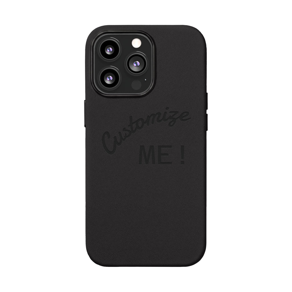 Custom Engraved PU Leather Phone Case
