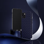 Navy Polka Dots Phone Case