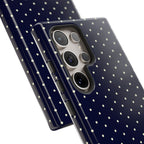 Navy Polka Dots Phone Case