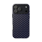 Navy Polka Dots Phone Case