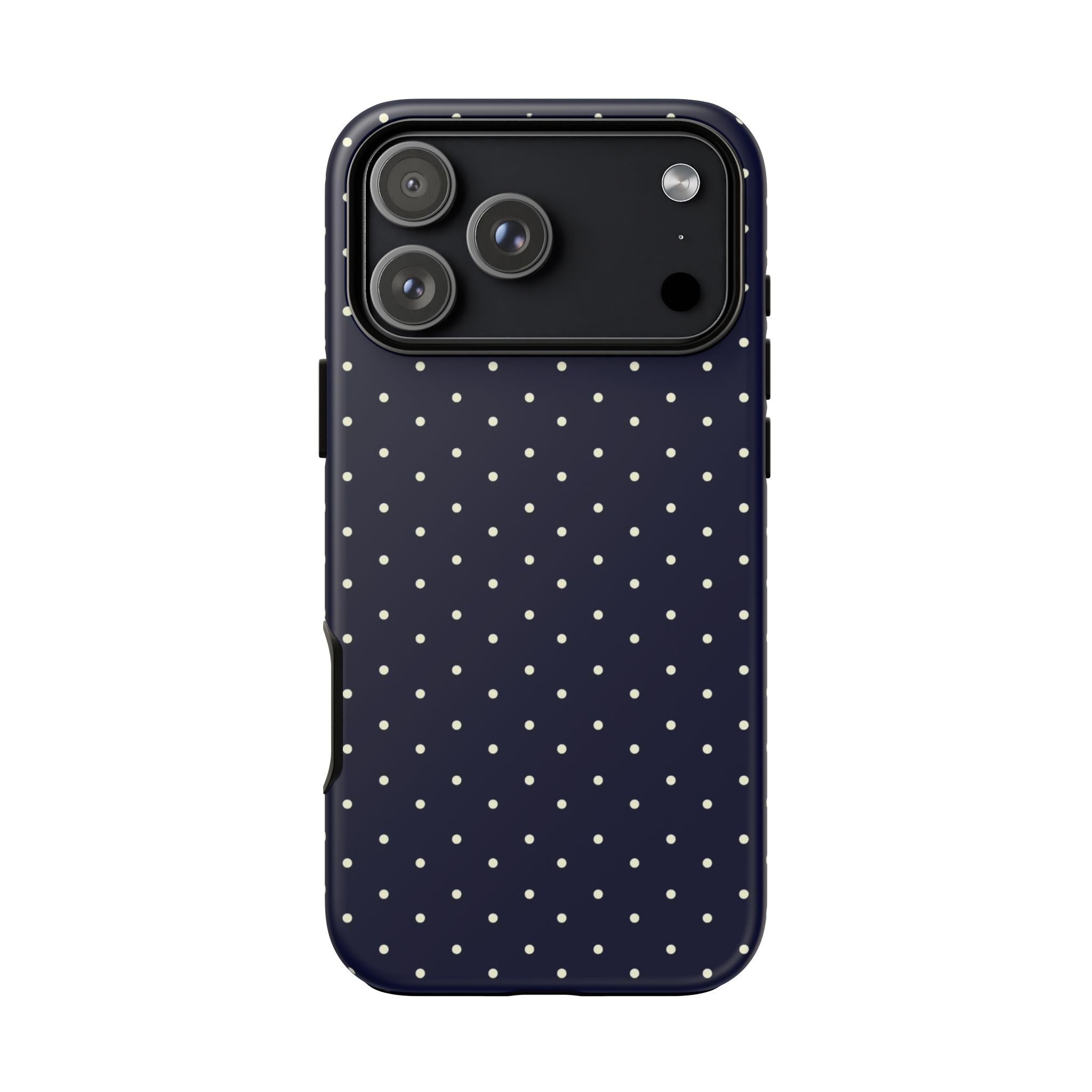 Navy Polka Dots Phone Case