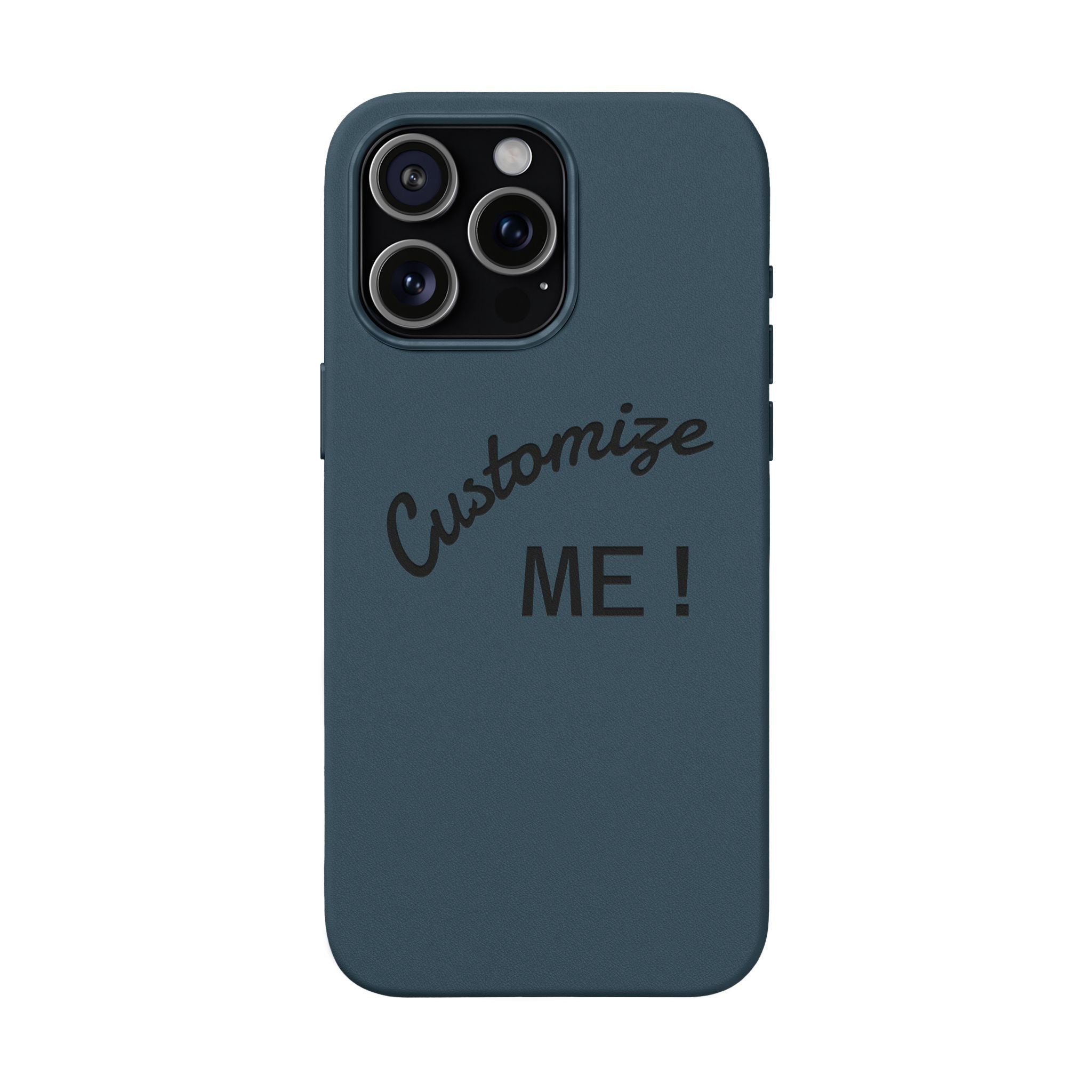 Custom Engraved PU Leather Phone Case