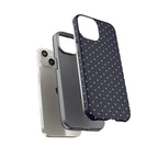 Navy Polka Dots Phone Case