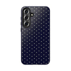 Navy Polka Dots Phone Case