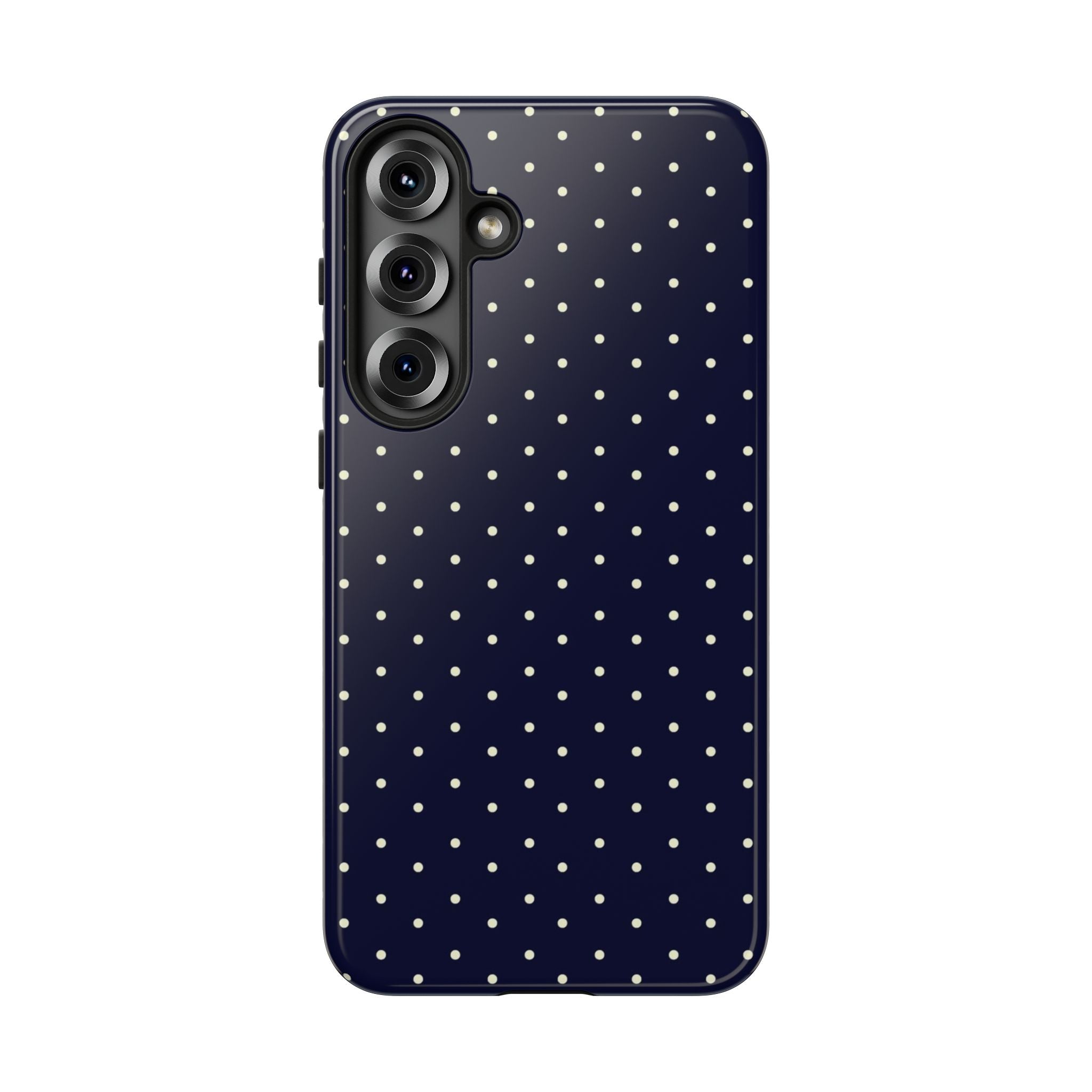 Navy Polka Dots Phone Case