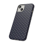 Navy Polka Dots Phone Case