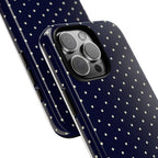 Navy Polka Dots Phone Case