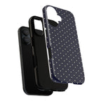 Navy Polka Dots Phone Case