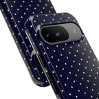 Navy Polka Dots Phone Case