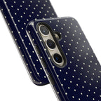 Navy Polka Dots Phone Case