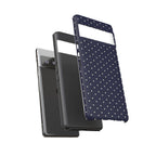 Navy Polka Dots Phone Case