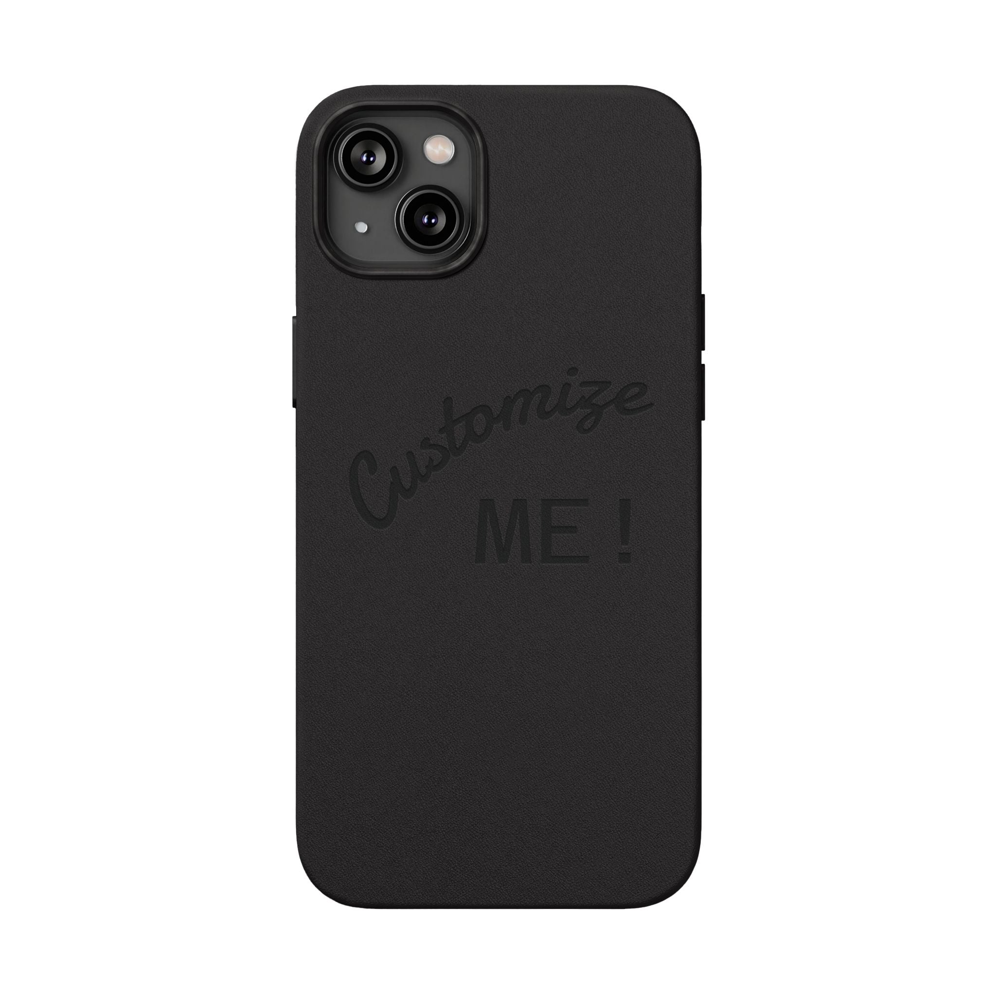 Custom Engraved PU Leather Phone Case