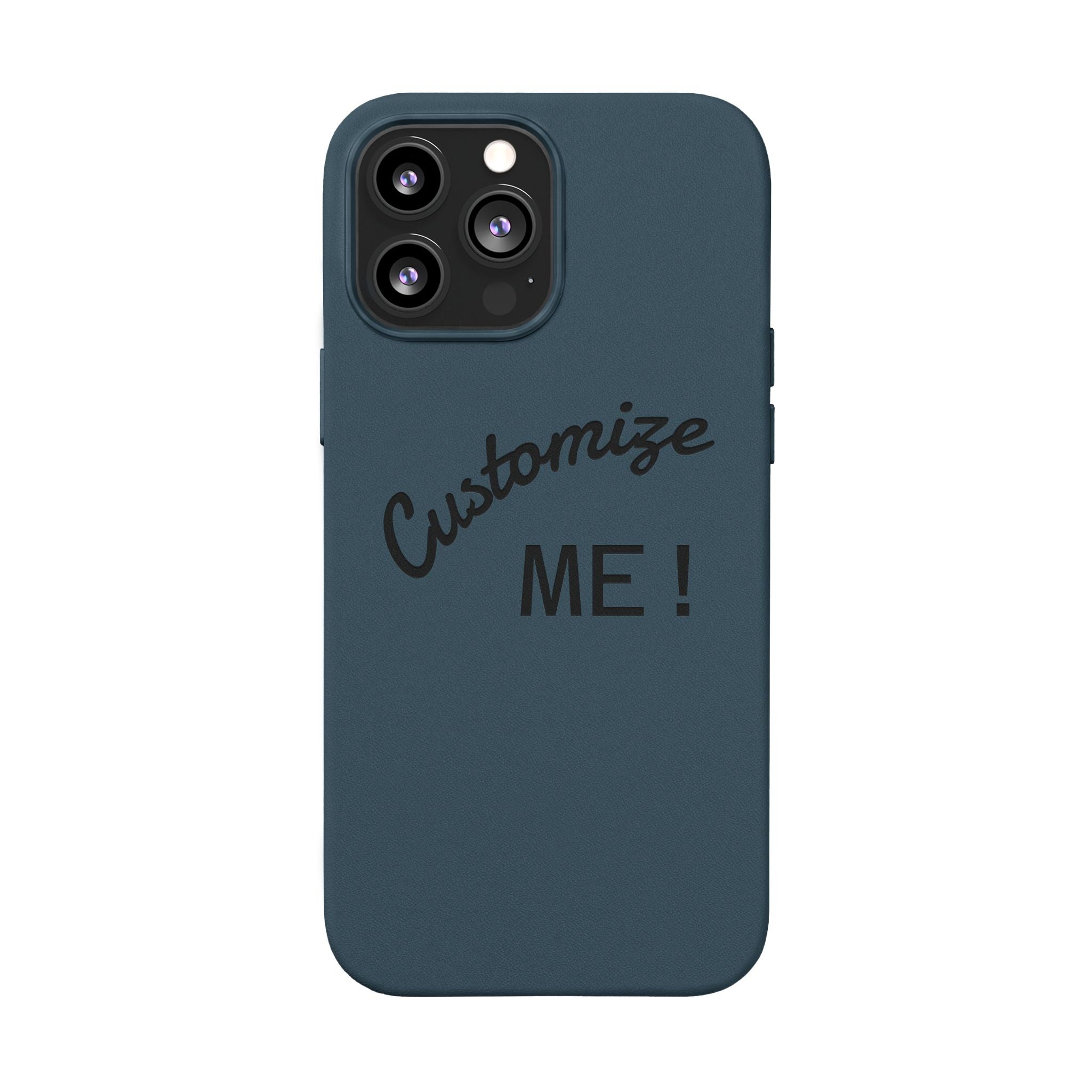 Custom Engraved PU Leather Phone Case