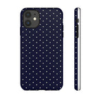 Navy Polka Dots Phone Case