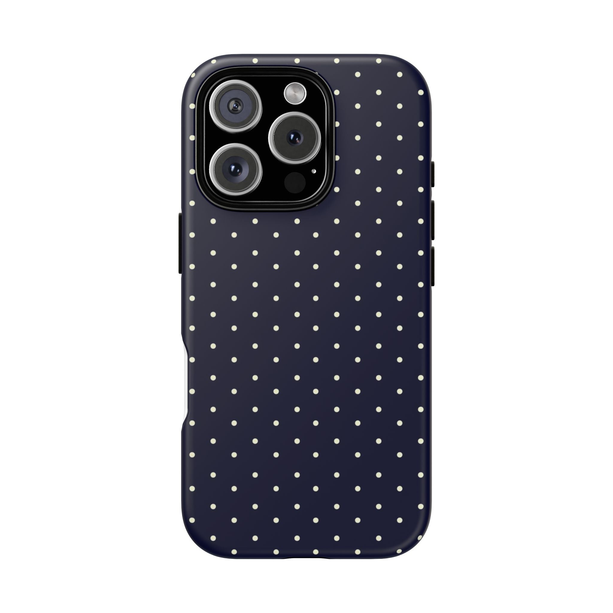 Navy Polka Dots Phone Case