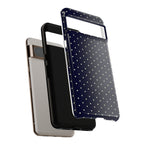 Navy Polka Dots Phone Case