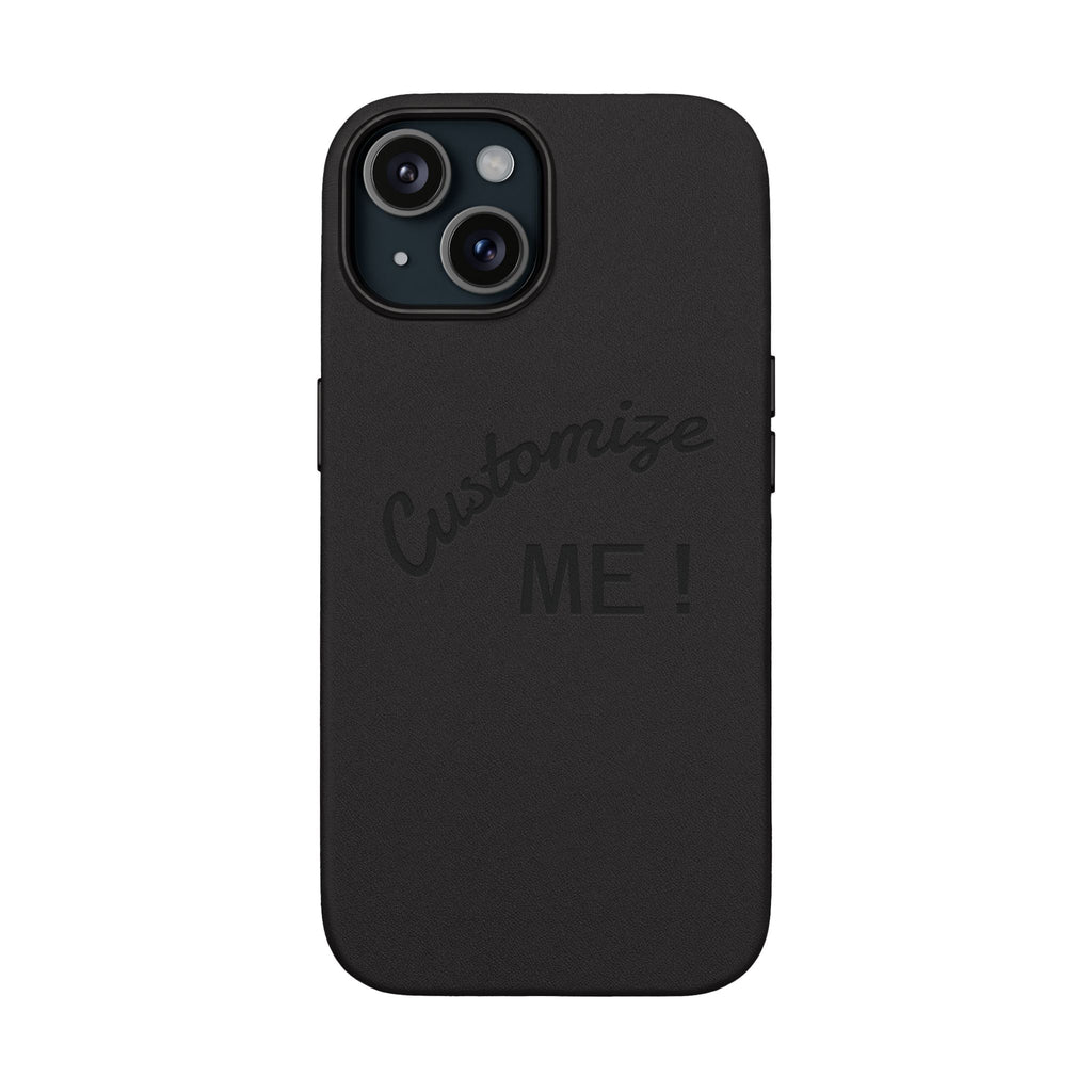 Custom Engraved PU Leather Phone Case