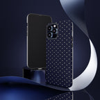 Navy Polka Dots Phone Case