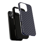 Navy Polka Dots Phone Case