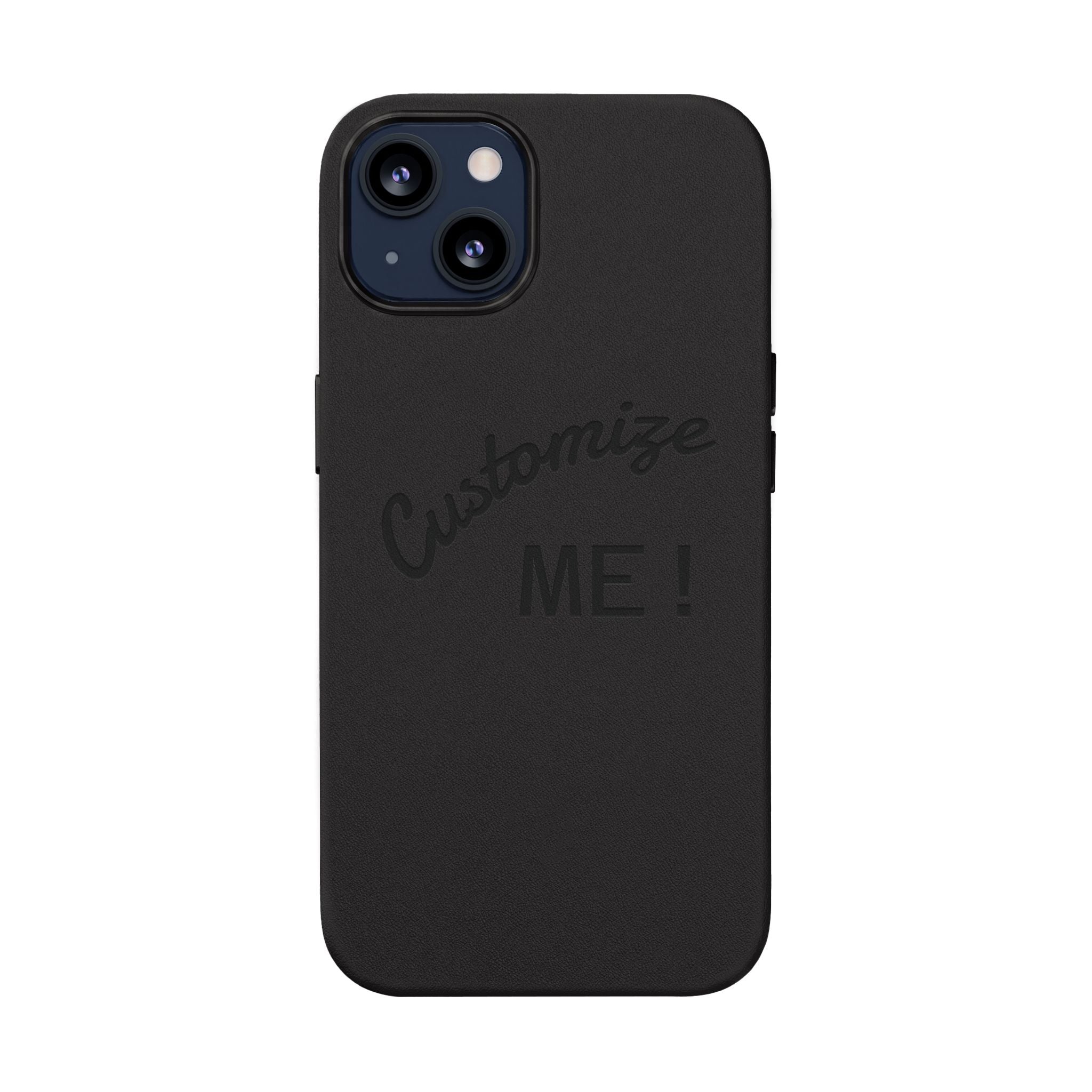 Custom Engraved PU Leather Phone Case