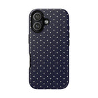 Navy Polka Dots Phone Case