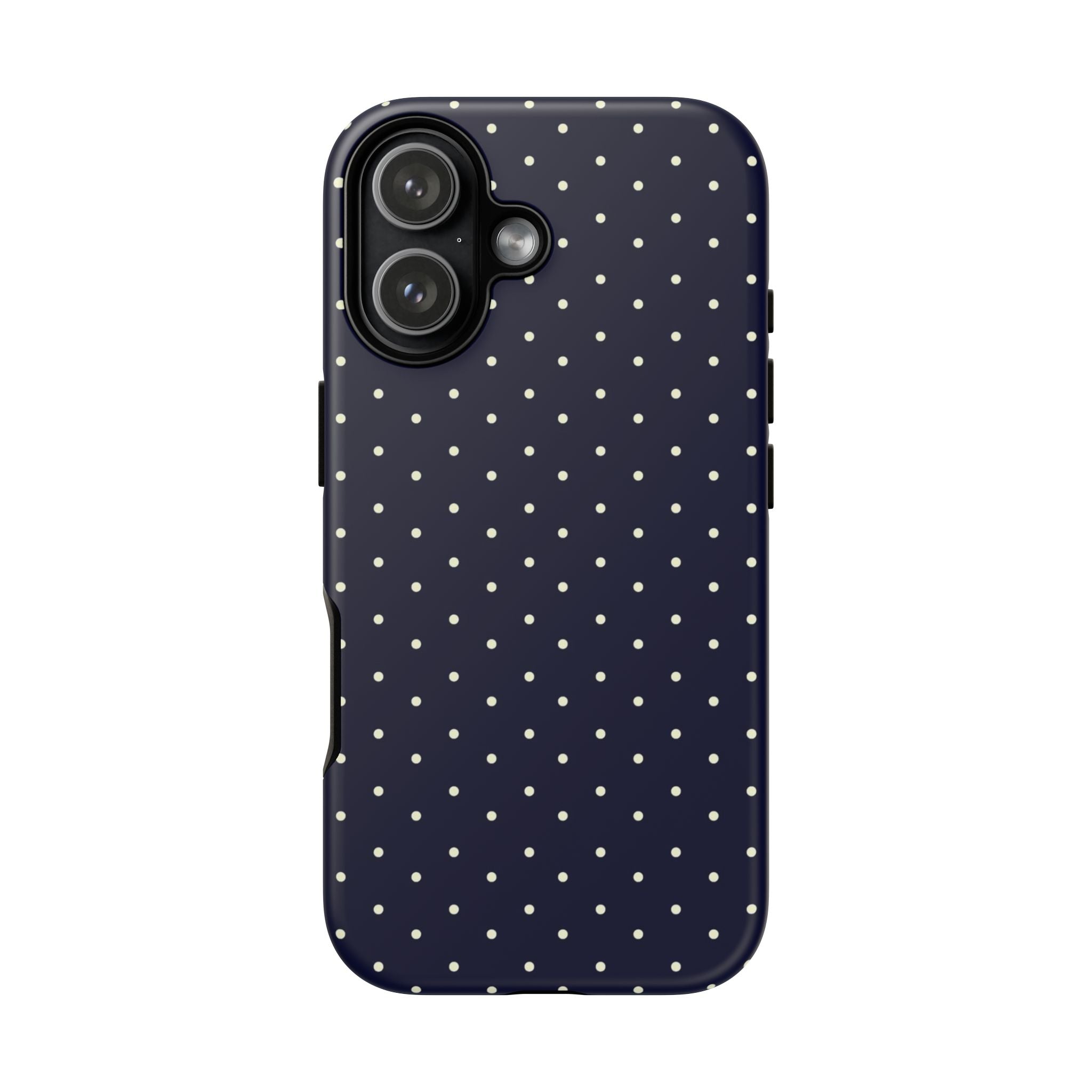 Navy Polka Dots Phone Case
